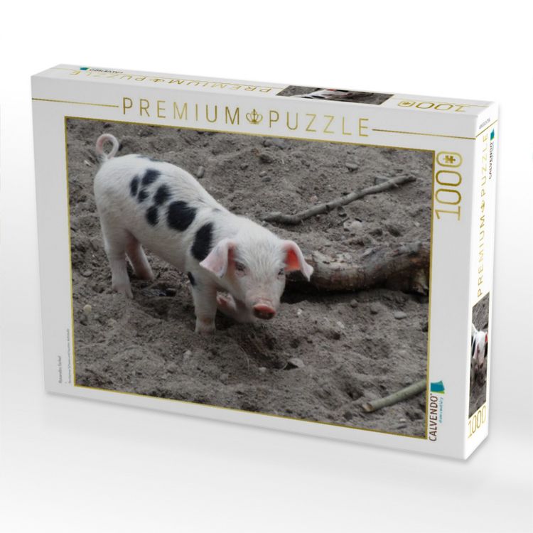 Produktbild: CALVENDO Puzzle Rosarotes Ferkel | 1000 Teile Lege-Gr&ouml;&szlig;e 64x48cm Foto-Puzzle f&uuml;r gl&uuml;ckliche Stunden