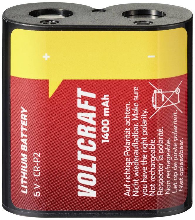 Produktbild: VOLTCRAFT CRP2 Fotobatterie CR-P 2 Lithium 1400 mAh 6V 1St.