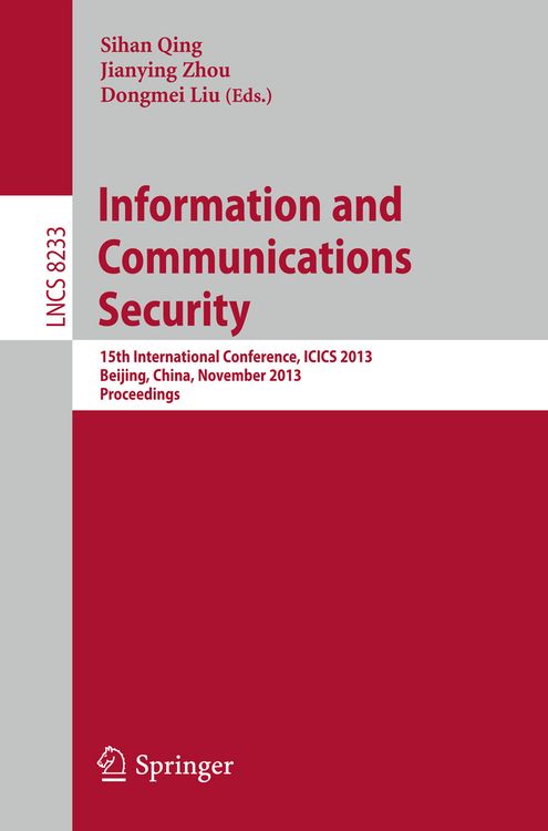Produktbild: Information and Communications Security
