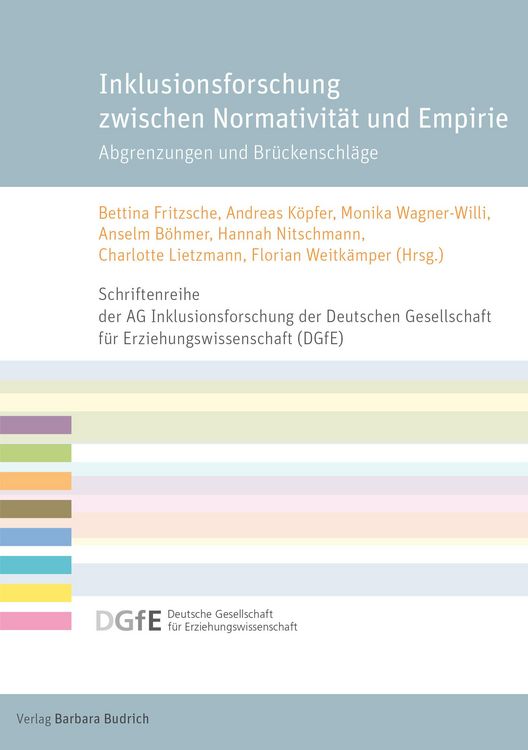 Produktbild: Inklusionsforschung zwischen Normativit&auml;t und Empirie