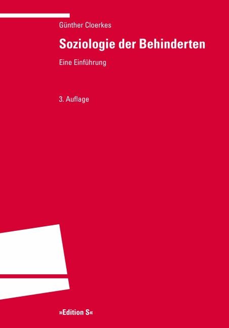 Produktbild: Soziologie der Behinderten