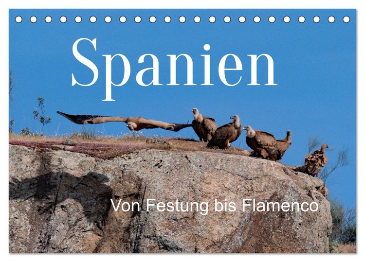 Produktbild: Von Festung bis Flamenco (Tischkalender 2026 DIN A5 quer), CALVENDO Monatskalender