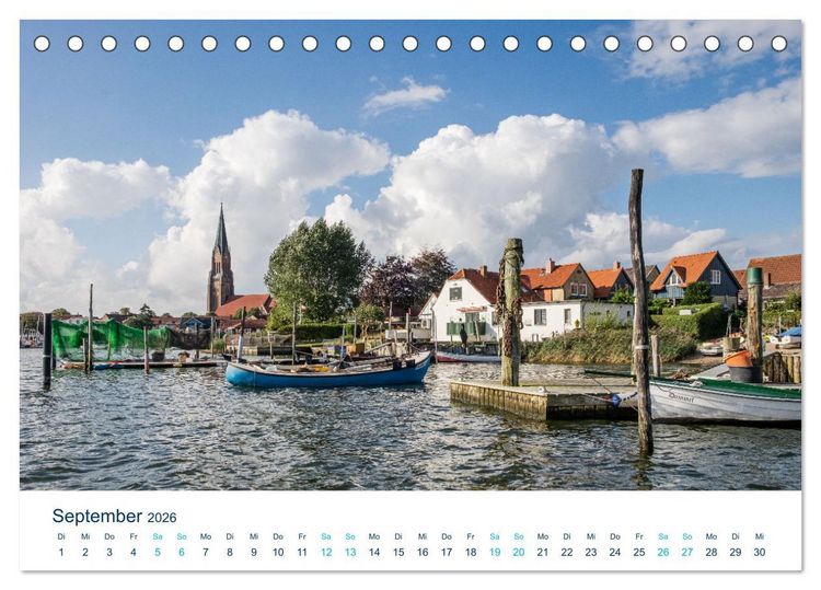 Produktbild: Die Schlei - Segelrevier und Naherholungsgebiet (Tischkalender 2026 DIN A5 quer), CALVENDO Monatskalender