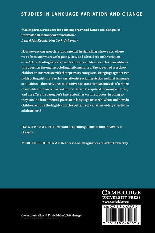 Produktbild: Sociolinguistic Variation in Children's Language