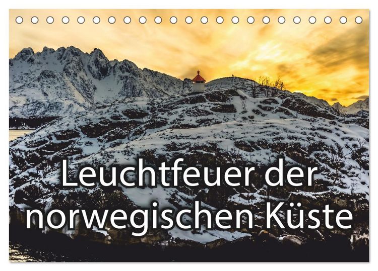 Produktbild: Leuchtfeuer der norwegischen K&uuml;ste (Tischkalender 2026 DIN A5 quer), CALVENDO Monatskalender