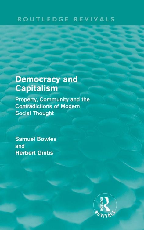 Produktbild: Democracy and Capitalism (Routledge Revivals)