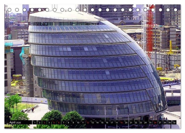 Produktbild: London &bull; Impressionen (Tischkalender 2026 DIN A5 quer), CALVENDO Monatskalender