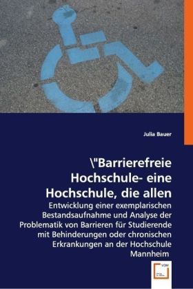 Produktbild: Bauer, J: Barrierefreie Hochschule?!