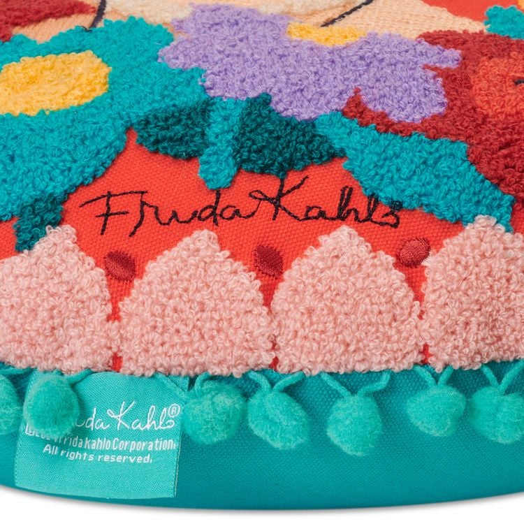 Kissen "Frida Kahlo", bestickt