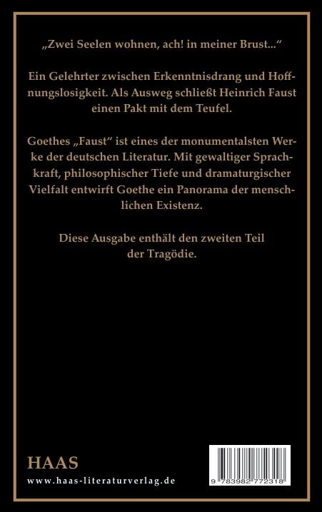 Produktbild: Faust. Der Trag&ouml;die zweiter Teil