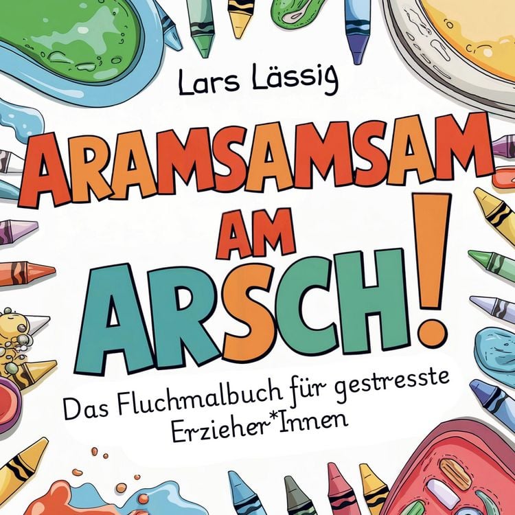 Aramsamsam am Arsch — Das Fluchmalbuch für gestresste Erzieher*innen