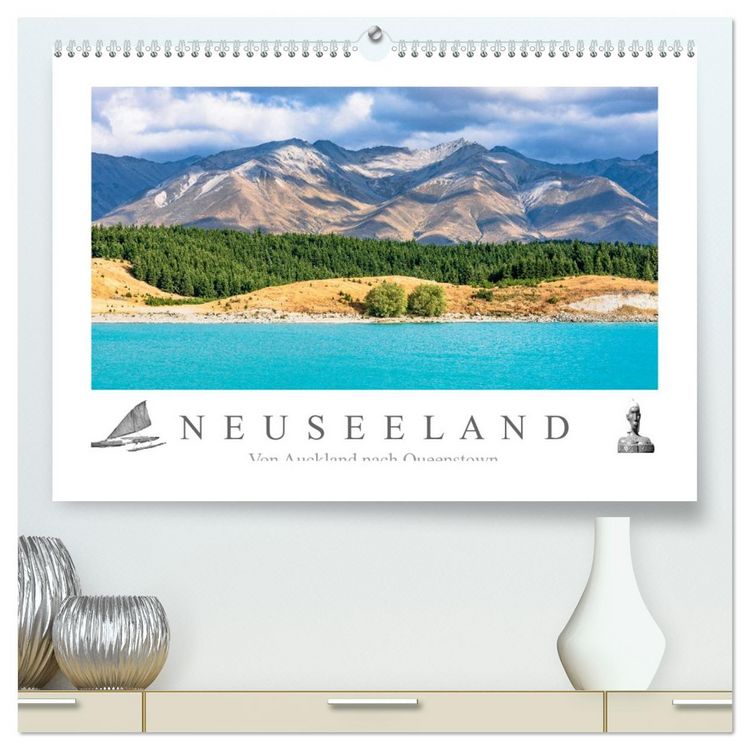 Produktbild: Neuseeland - Von Auckland nach Queenstown (hochwertiger Premium Wandkalender 2026 DIN A2 quer), Kunstdruck in Hochglanz