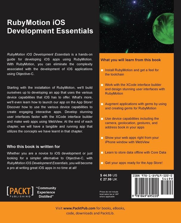 Produktbild: Rubymotion IOS Develoment Essentials
