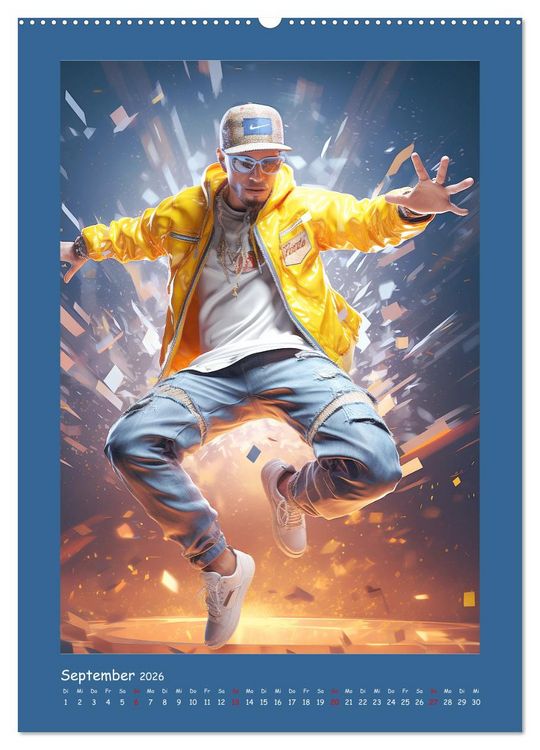 Produktbild: Urban Dancer. Streetstyle-Szene-Illustrationen (hochwertiger Premium Wandkalender 2026 DIN A2 hoch), Kunstdruck in Hochglanz