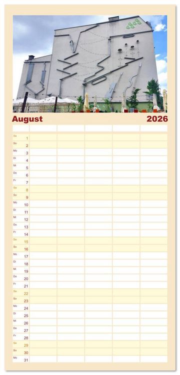 Produktbild: Familienplaner 2026 - Posen - Traumhaftes Reiseziel in Polen mit 5 Spalten (Wandkalender, 21 x 45 cm) CALVENDO
