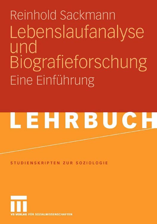 Produktbild: Lebenslaufanalyse und Biografieforschung