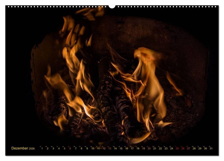 Produktbild: Feuerdrache (Wandkalender 2026 DIN A2 quer), CALVENDO Monatskalender