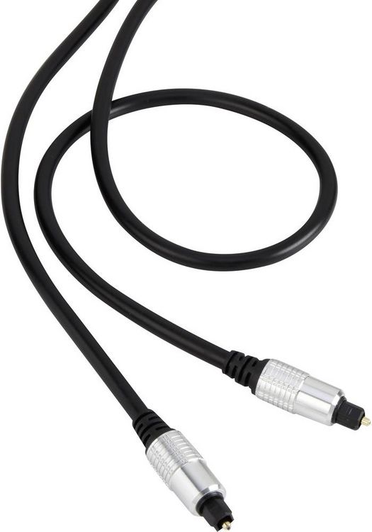 Produktbild: Toslink Digital-Audio Anschlusskabel [1x Toslink-Stecker (ODT) - 1x Toslink-Stecker (ODT)] 1.50 m Schwarz SuperSoft-Ummantelung SpeaKa Professional