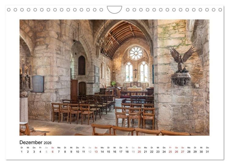 Produktbild: Cornwall - Land zwischen den Meeren (Wandkalender 2026 DIN A4 quer), CALVENDO Monatskalender