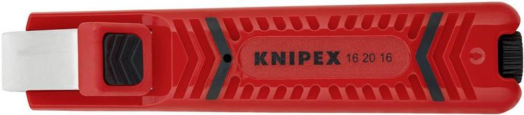 Produktbild: Knipex 16 20 16 SB Abisoliermesser Geeignet f&uuml;r Rundkabel 4 bis 16mm