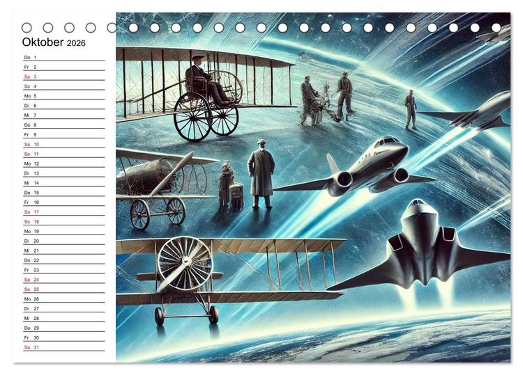 Produktbild: Fortschritt im Fokus - Wandel der Zeit (Tischkalender 2026 DIN A5 quer), CALVENDO Monatskalender