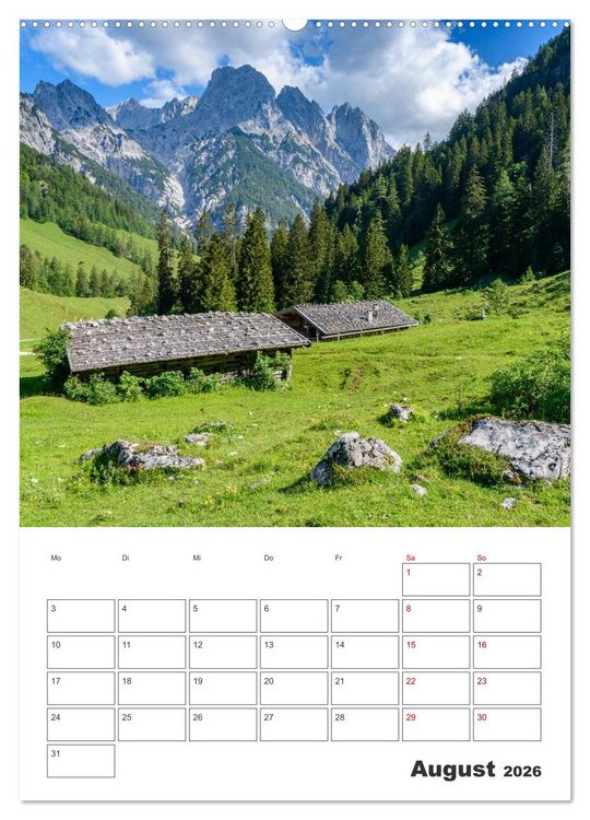 Produktbild: Oberbayerische Alpen (Wandkalender 2026 DIN A2 hoch), CALVENDO Monatskalender
