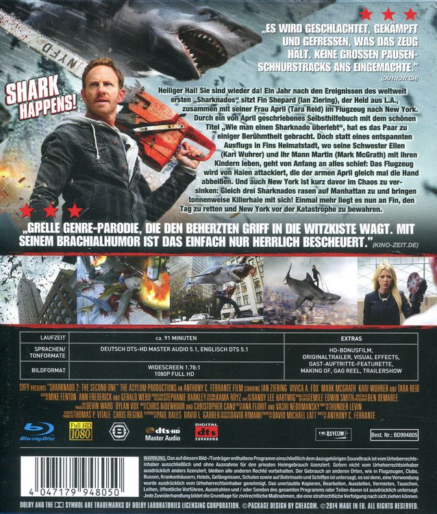 Produktbild: Sharknado 2 - The Second One - Uncut