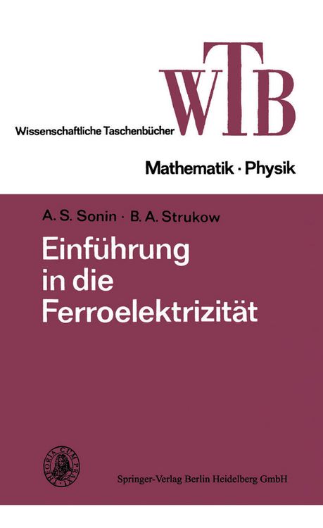Produktbild: Einf&uuml;hrung in die Ferroelektrizit&auml;t