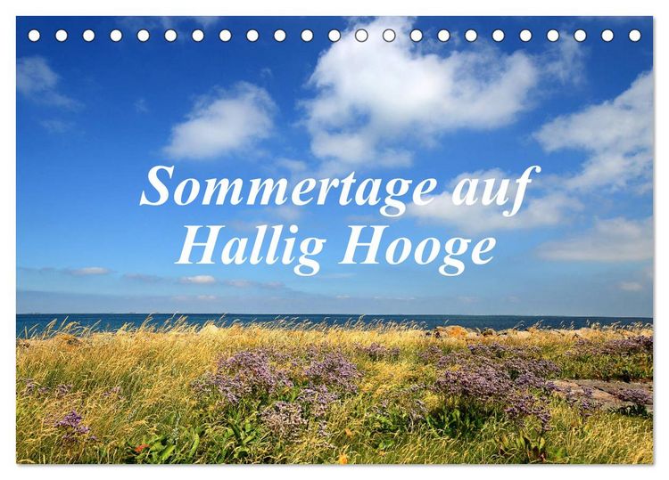 Produktbild: Sommertage auf Hallig Hooge (Tischkalender 2026 DIN A5 quer), CALVENDO Monatskalender