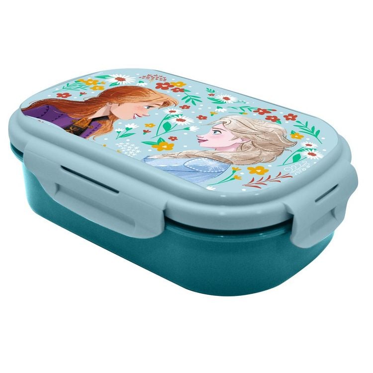 Produktbild: Brotdose Disney Frozen mit Besteckset 2 F&auml;cher