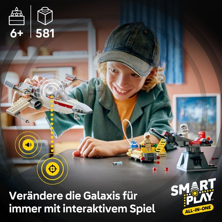 Produktbild: Star Wars 75423 SMART Play: Lukes Rot F&uuml;nf X-Wing, Spielset ab 6 Jahren