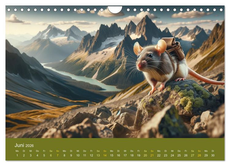 Produktbild: Abenteuerliche Ratten (Wandkalender 2026 DIN A4 quer), CALVENDO Monatskalender