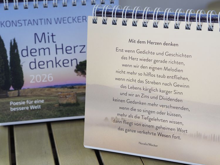 Produktbild: Wochenkalender 2026: Mit dem Herzen denken