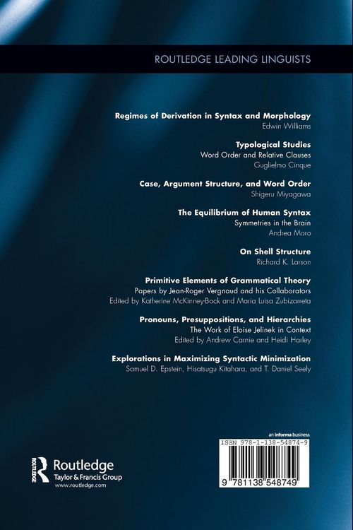 Produktbild: Explorations in Maximizing Syntactic Minimization