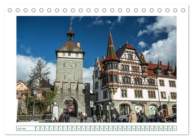 Produktbild: Konstanz - die gr&ouml;&szlig;te Stadt am Bodensee (Tischkalender 2026 DIN A5 quer), CALVENDO Monatskalender