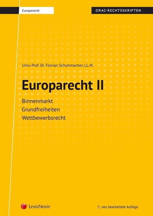 Produktbild: Europarecht II (Skriptum)