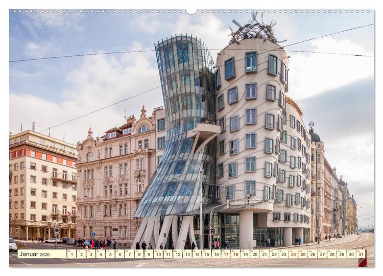 Produktbild: Die sch&ouml;ne Stadt Prag (Wandkalender 2026 DIN A2 quer), CALVENDO Monatskalender