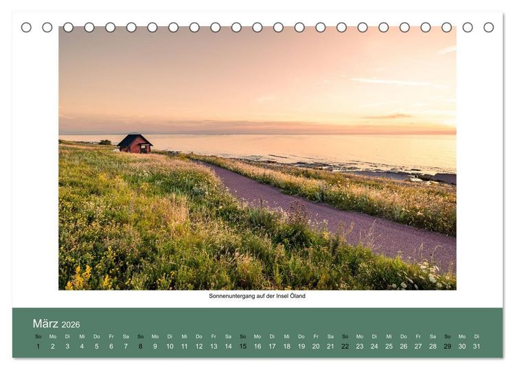 Produktbild: Heimat und Ferne, ein Jahr in Bildern (Tischkalender 2026 DIN A5 quer), CALVENDO Monatskalender