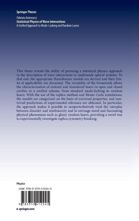 Produktbild: Statistical Physics of Wave Interactions