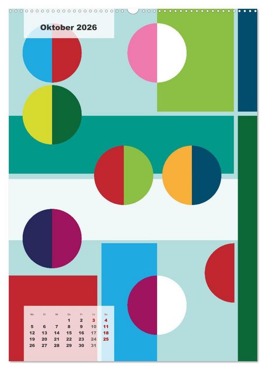 Produktbild: Geometrical ART (Wandkalender 2026 DIN A2 hoch), CALVENDO Monatskalender