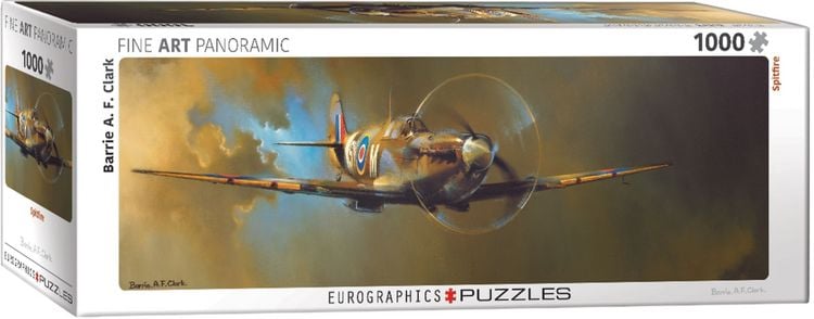 Produktbild: Panoramic Puzzle 1000 Teile - Spitfire by Barrie A.F. Clark