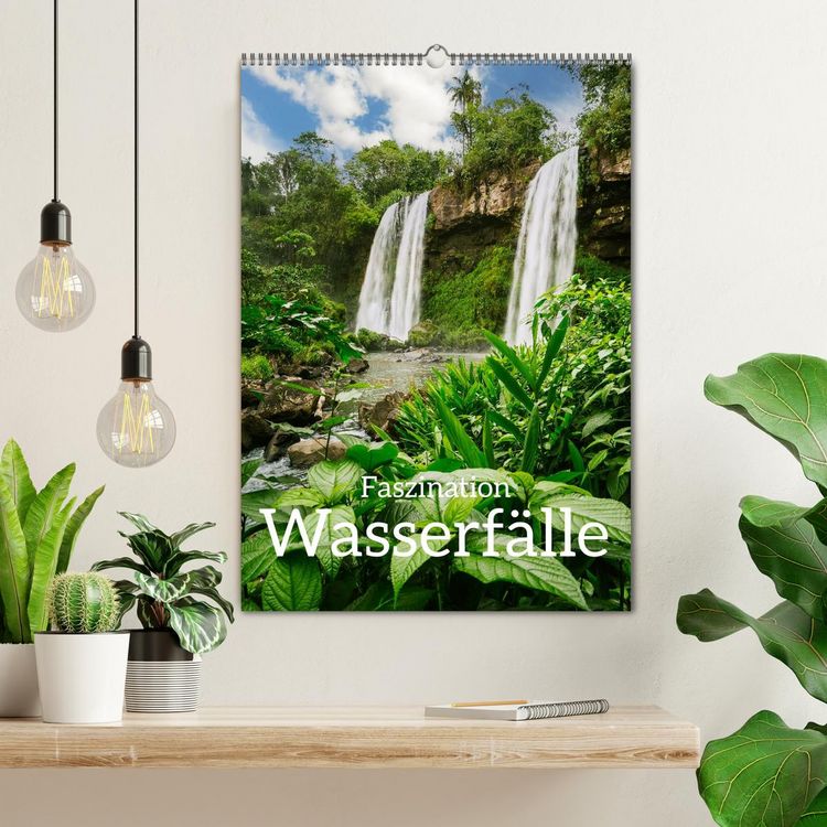 Produktbild: Faszination Wasserf&auml;lle (Wandkalender 2026 DIN A2 hoch), CALVENDO Monatskalender