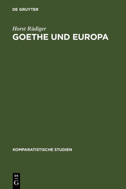Produktbild: Goethe und Europa