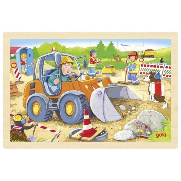 Produktbild: Einlegepuzzle Baustelle