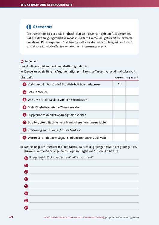Produktbild: Sicher zum Realschulabschluss Deutsch Baden-W&uuml;rttemberg neues Pr&uuml;fungsformat 2027