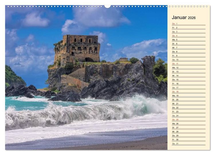 Produktbild: Burgen in Italien (Wandkalender 2026 DIN A2 quer), CALVENDO Monatskalender