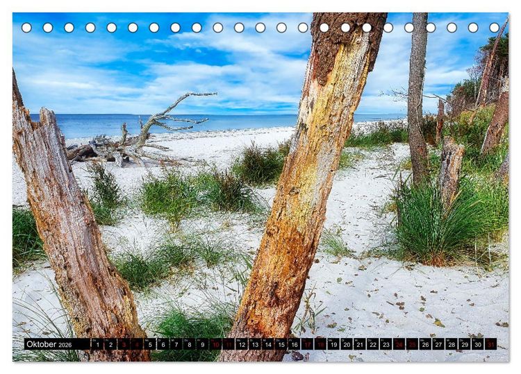 Produktbild: Fischland - Dar&szlig;- Zingst (Tischkalender 2026 DIN A5 quer), CALVENDO Monatskalender