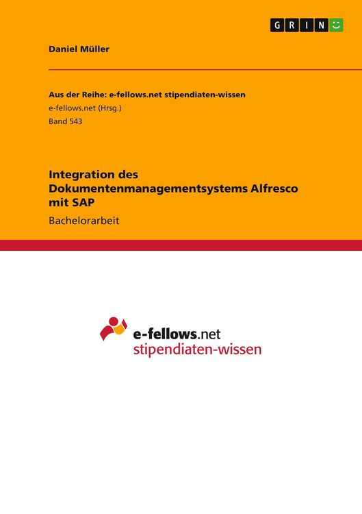 Produktbild: Integration des Dokumentenmanagementsystems Alfresco mit SAP