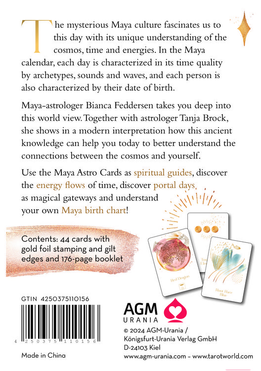 Produktbild: Maya Astro Cards: 44 astrological oracle cards with booklet