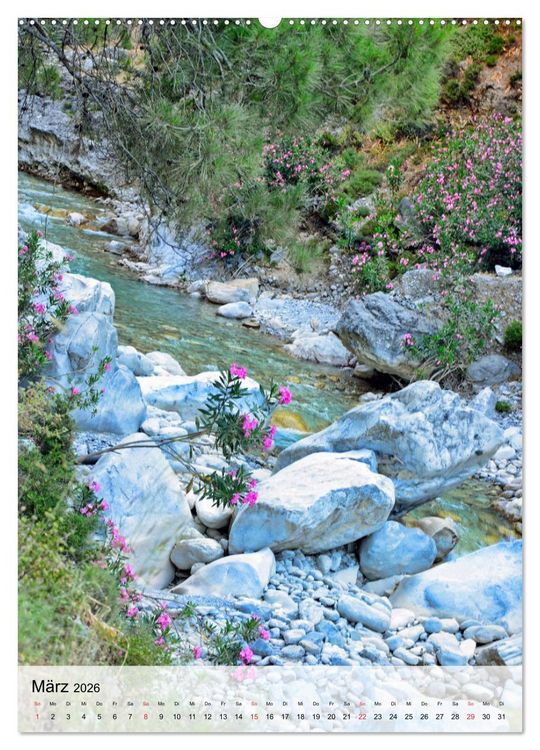 Produktbild: Naturerlebnis Samaria Schlucht auf Kreta (Wandkalender 2026 DIN A2 hoch), CALVENDO Monatskalender